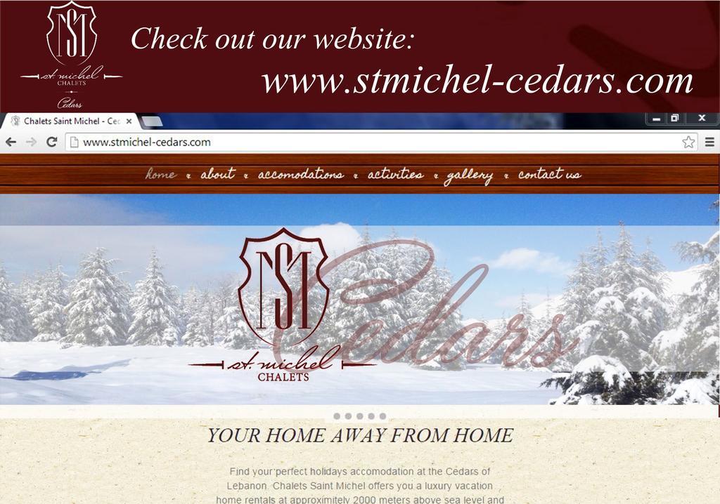 Saint Michel Chalets Аль-Арз Экстерьер фото